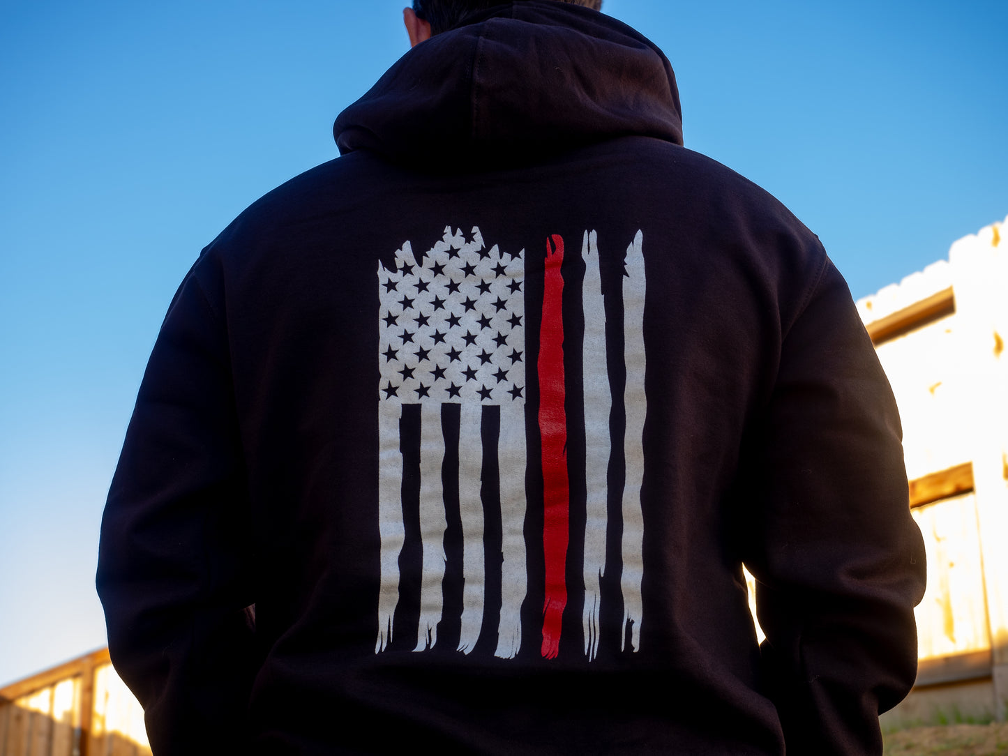 Thin Red Line Hooded Sweatshirt | Firefighter Support