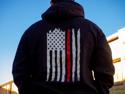 Thin Red Line Hooded Sweatshirt | Firefighter Support